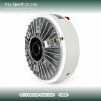 Rem Serbuk Magnetik PBO Poros Berongga Berpendingin Udara Sirip Radial DC 24V Desain Kompak Kontrol Tegangan