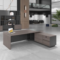 Nouveaux meubles de bureau modernes, dernières conceptions de bureaux de travail, table de direction, bureau de direction, bureau en forme de L, table en MDF