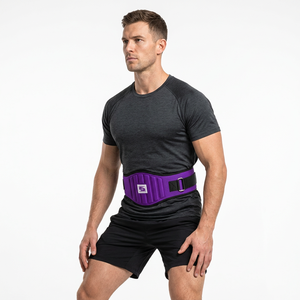 Ceinture de musculation réglable en néoprène avec boucle, logo personnalisé, antidérapante, respirante, protection avancée pour la musculation - Product Image 1