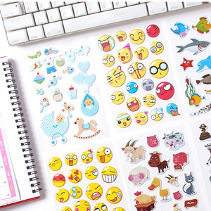 Custom Bubble Sticker Sheet 3D Puffy Foam Stickers Resin PVC for Scrapbooking DIY Educational Set Motivational Gifts Rewards