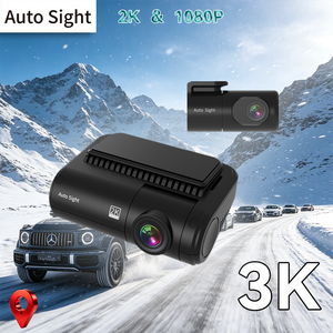Nouvel Arrivage Enregistreur DVR Voiture Double Canal <span class=keywords><strong>Cam</strong></span>éra Embarquée Enregistrement en Boucle Surveillance de Stationnement 24H Boîte Noire Garantie 12 Mois 2K+1080p - Product Image 1