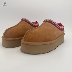 Vente en Gros de Bottes d'Hiver Personnalisées Style <span class=keywords><strong>UGG</strong></span> pour Femmes, Tongs en Peau de Mouton et Peau de Vache, Daim Chaud, <span class=keywords><strong>Chaussons</strong></span> et Chaussures d'Hiver à Enfiler - Product Image 6