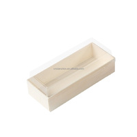 Boîte à bento en bois biodégradable pour bricolage, boîte d'emballage jetable pour aliments à emporter pour sushi, rouleau de gâteau, salade, sandwich aux fruits, caisse en bois