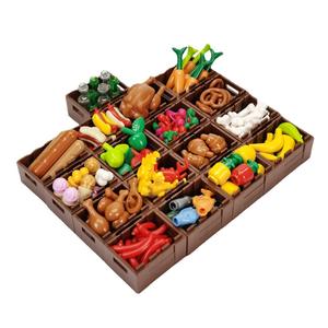 แครอท อาหาร ผลไม้ ขนมปัง บล็อก ของเล่นแบบถือ โมค อนุภาคขนาดเล็ก กล้วย สับปะรด ของเล่น - Product Image 3