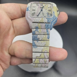 Montre personnalisable de luxe à mouvement mécanique ETA, boîtier en alliage, bracelet en caoutchouc, affichage analogique, pour la revente - Product Image 1
