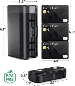Portable 21-Compartment Plastic <b>Pill</b> Box 7-Day Weekly Vitamin Organizer Travel Case <b>Container</b> for <b>Pill</b> Storage - Product Image 6