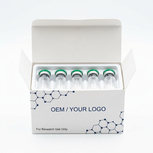 Boîte d'emballage compacte pour 5 flacons de peptides cliniques avec plateau blister protecteur pour l'échantillonnage en recherche de laboratoire - Product Image 2