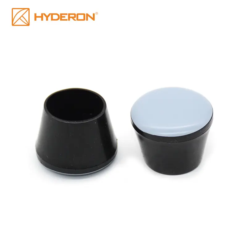 Hyderon Hot Selling Super Soft Plastic PTFE Round Chair Leg Tips For Furniture Leg