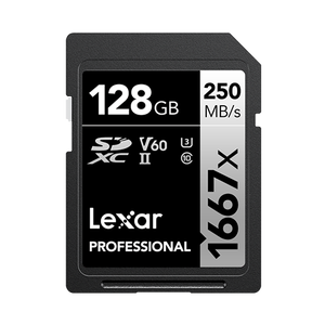 Carte SD Lexar 1667X 256G Carte mémoire professionnelle 64G 128G SDXC U3 Max 250m/s Plastique pour appareil photo numérique <span class=keywords><strong>4K</strong></span> - Product Image 4
