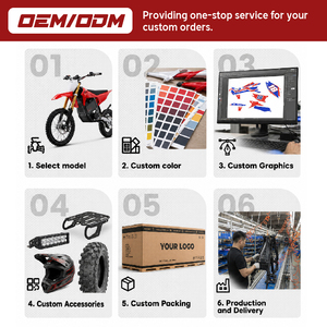 Moto Elettrica Fuoristrada da 14-12 Pollici per Adolescenti, 2500W 48V con Batteria al Litio, Produzione OEM Diretta dalla Fabbrica - Product Image 2