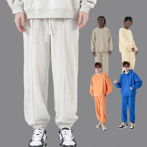 Vente en gros de pantalons en coton pour hommes taille élastique coupe ample pantalons de survêtement de sport décontractés pour l'hiver - Product Image 2