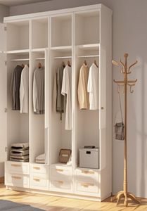 New Popular Modern Closet Wardrobe <b>Storage</b> Wooden Bedroom Big Wardrobe Room <b>Cabinets</b> - Product Image 6