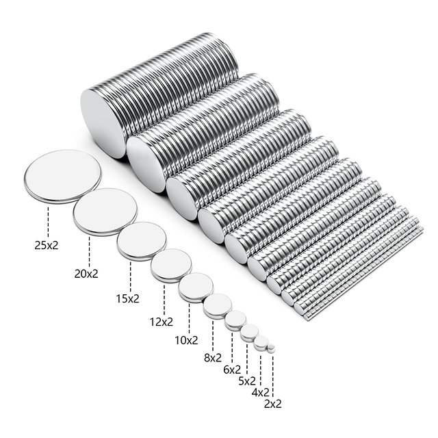 Customized Strong Magnetic Ndfeb Neodymium Disc Magnets N42 N52 Permanent with Welding & Bending Services for Industrial Use