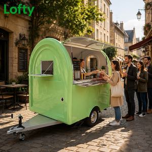 Camion de restauration mobile électrique personnalisé à 2 roues avec équipement de cuisine - Product Image 1