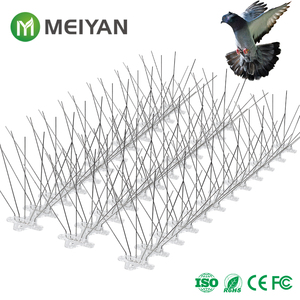Púas Antipájaros Eficaces de Acero Inoxidable de 5 Puntas para Palomas, <span class=keywords><strong>Gaviotas</strong></span> y Cuervos, con Base de PC Protegida contra Rayos UV, Repelente para Techos, Venta al por Mayor - Product Image 5
