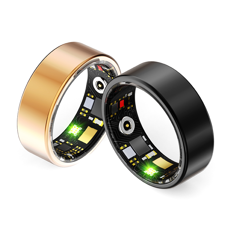 IMIKI Smart Ring – Waterproof Fitness Tracker W/ Health & Sleep Monitoring, Touch Function – Size Before You Buy – Size 10 24K Gold (2025) 1269546 - Best Buy
