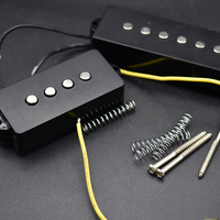 Microphone mat à découpe ouverte pour basse électrique 5 cordes PB Precision Bass, surface noire mate, pièces de rechange pour instrument