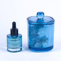 Mescente Bouteille en verre décorative Huile essentielle Aroma Crystal Rocks Reed Diffuseur