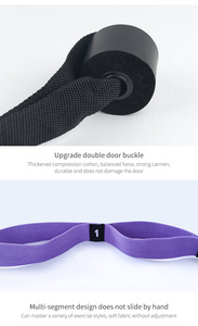 Correa de estiramiento de piernas OEM con anclaje para puerta, entrenador de flexibilidad para estiramiento de espalda, para danza, yoga aéreo, <span class=keywords><strong>ballet</strong></span> y ejercicio. - Product Image 4