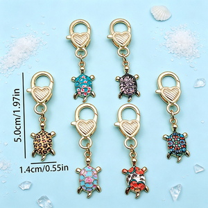 Llavero de aleación de zinc sin níquel con forma de pez marino, esmaltado, personalizado, para promoción, regalo o obsequio. - Product Image 4