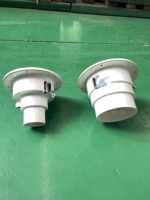 Diffuseur de plafond rond moderne en plastique ABS, angle de 180°, bouton poussoir, installation facile pour les systèmes de ventilation des bâtiments