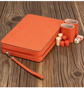 Set da Viaggio di Lusso Verde per Mini Giochi da Spiaggia: <span class=keywords><strong>Dama</strong></span> Magnetica e Backgammon Turco - Product Image 6