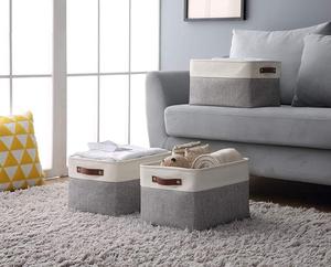 Large Foldable Storage Bin Collapsible Sturdy Cationic Fabric Storage <strong>Basket</strong> <strong>Cube</strong> <strong>With</strong> Handles - Product Image 5