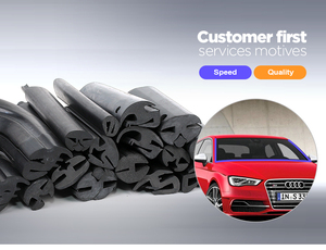 Nhà sản xuất hengcheng đạt RoHS tùy chỉnh xe kính chắn gió cửa sổ con dấu cao su Dải ô tô cao su kính chắn gió cao su pofile - Product Image 4