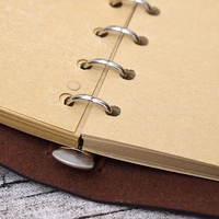 Carnet de notes A6 A7 en cuir style vintage avec spirale, idéal pour les voyages, journal intime ou cadeau pirate