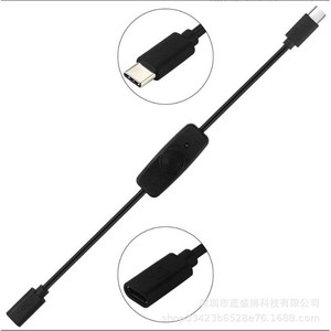 <b>Type</b> <b>C</b> Power Switch <b>Adapter</b> Cable With Indicator Light For Raspberry Pi 4B <b>USB</b> <b>C</b> <b>To</b> <b>USB</b> Connector - Product Image 1