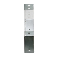 Plateau de câblage horizontal en alliage d'aluminium ignifuge avec revêtement plastique, courbure à 90 degrés pour chemin de câbles