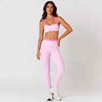 Ensemble de yoga personnalisé, anti-transpiration, 2 pièces, vêtements de sport pour femmes, vêtements de sport, haute élasticité, ensembles assortis pour le pilates et la remise en forme