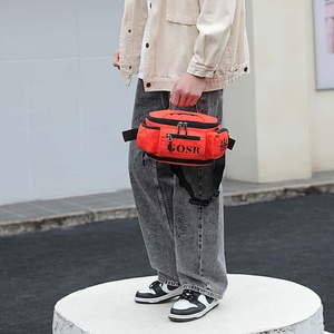 Riñonera Impermeable de Nailon Naranja con Cierre de Cremallera, Gran Capacidad, Informal, para Viajes al Aire Libre, para Todas las Estaciones, Riñonera para Hombre - Product Image 4