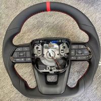 Volant en cuir pleine fleur en forme de D pour Toyota Land Cruiser LC200 LC300 Prado 120 150 200 LC79 LC70 LC76 FJ70 FJ79 FJ200