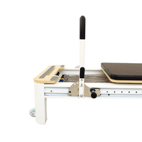 Reformeur de Pilates multifonctionnel en alliage d'aluminium avec système de rail complet et accessoires complets pour l'entraînement à domicile et en studio