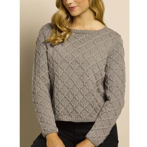 เสื้อสเวตเตอร์แบบสวมหัวคอกลมแขนยาวของผู้หญิงเสื้อสเวตเตอร์ถักแบบสวมหัวสำหรับฤดูหนาวปักด้านหน้าไซส์พิเศษผ้าฝ้ายออกแบบได้ตามต้องการ - Product Image 6