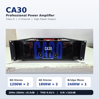 Amplificateur de puissance professionnel VOXFULL CA30 classe H 1200W 2400W stéréo en pont, en métal, pour système audio de scène