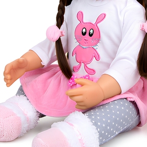 Muñeca Reborn de 18 Pulgadas, Cuerpo Completo de Vinilo Suave, Cabello Enraizado a Mano, Rostro Realista, Conjunto Completo de Ropa, Set de Regalo para Niñas Y-X010 - Product Image 5