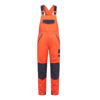 Pantalon de sécurité à bretelles matelassées haute visibilité, imperméable et coupe-vent avec bretelles réglables, bande réfléchissante, résistant au feu FR