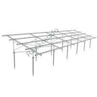 Support de montage de panneau solaire Rackmodo en aluminium 6005-T5 et acier inoxydable SUS304 anodisé avec installation rapide