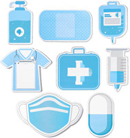 Ensembles de notes autocollantes créatives, durables, colorées, à impression numérique sur le thème médical, blocs-notes de médecin de haute qualité, promotion