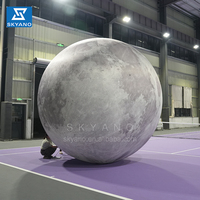 Grande planète gonflable de haute qualité/ballon de lune gonflable/ballon de fête lumineux pour la décoration publicitaire