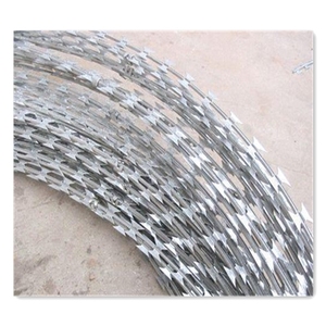 Alambre de púas de hierro galvanizado en rollo para cercas de seguridad, alambre de concertina - Product Image 2