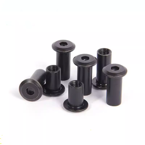 Fabrication sur mesure M2-M20, connecteur de meuble à tête chanfreinée, plaqué nickel oxyde noir, écrou cylindrique à manchon de fixation, pour le secteur de la santé - Product Image 3