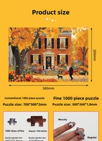 Anpassbare 1000-teilige Holz landschaft Puzzle Kinder Lernspiel zeug & Stress abbau Spiel Weltberühmte Malerei Geschlecht neutral