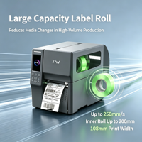 Printer label barcode Bluetooth WIFI dengan kertas berlapis untuk manufaktur industri.