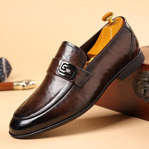2025 Luxury Designer Genuine Leather Men's Casual Shoes, Breathable <b>Top</b> Grain Leather Shoes for Men Elegant Casual Shoes - Product Image 5