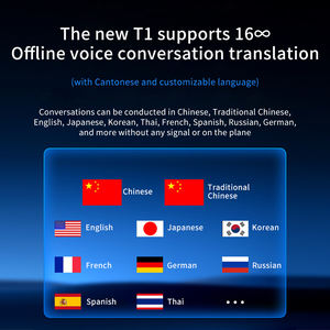 Traducteur gratuit Cross Border AI T1 avec support de téléphone magnétique et appel vidéo en temps réel ultra-mince et mode hors ligne pour Global - Product Image 2