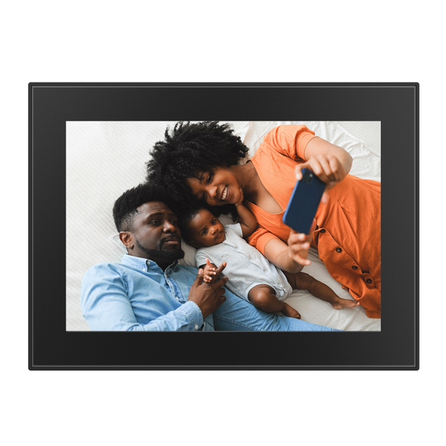 10.1'' Smart Cloud Digital Picture Frame HD Wifi Photo & Video Display with Touch Screen MP4 & MP3 Plastic Frame Clock Function