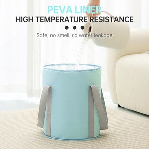 Vente en gros <span class=keywords><strong>Pliable</strong></span> Pied Trempage Seau Bassins en Tissu en Voyage Douche Isolation Pieds Sac de Bain <span class=keywords><strong>Camping</strong></span> Accessoires - Product Image 4